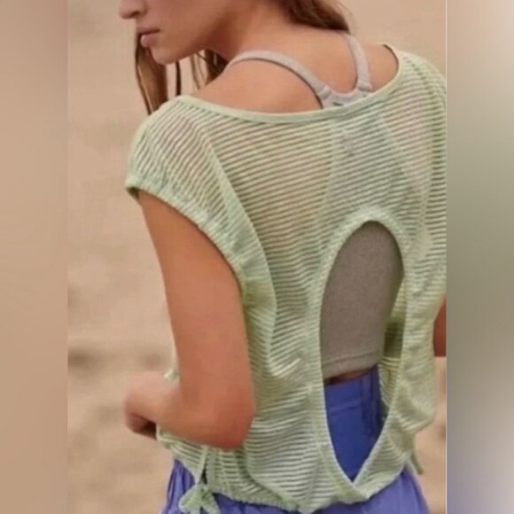 new free people movement shadow stripe sheer tank s - Picture 2 of 2